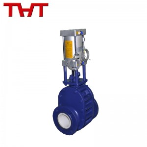 Pneumatic ceremic lined ob disc rooj vag valve