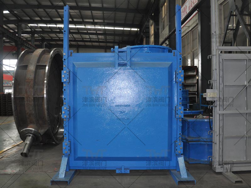 Application of ductile iron inlaid copper penstock gate