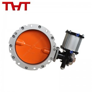 Pneumatic Powder Cement Single/Double Flanged Cement Butterfly Valve