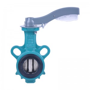 GGG40 Disc Replaceable soft seat wafer butterfly valve DN50-DN150 Lever