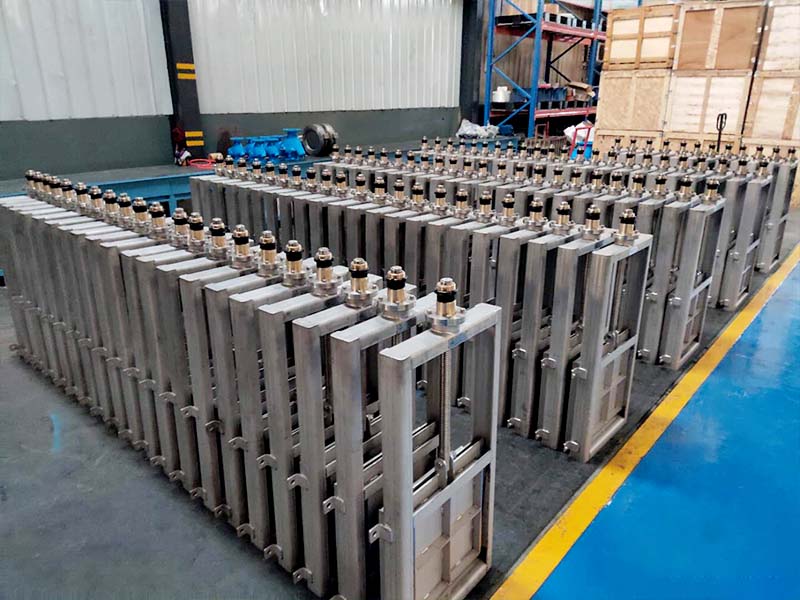 Stainless steel sluice gate