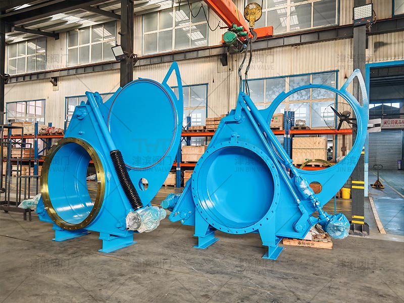 Why should flue gas medium choose large size fan-shaped goggle valve