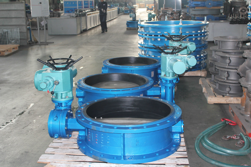 electric flanged Motorized butterfly valve