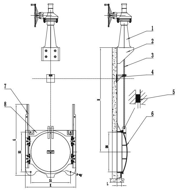 I-Cast Iron round penstock