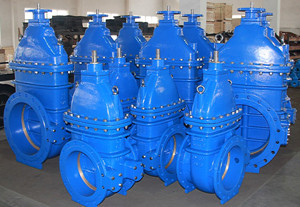 DIN F4 NRS Metal seat cast iron gate valve