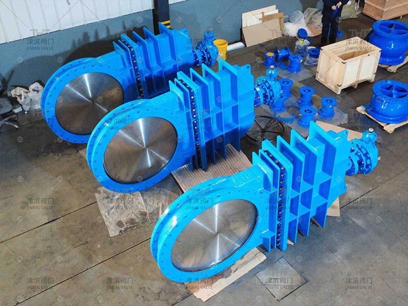 DN1200 knife gate valve was successfully sent to Russia