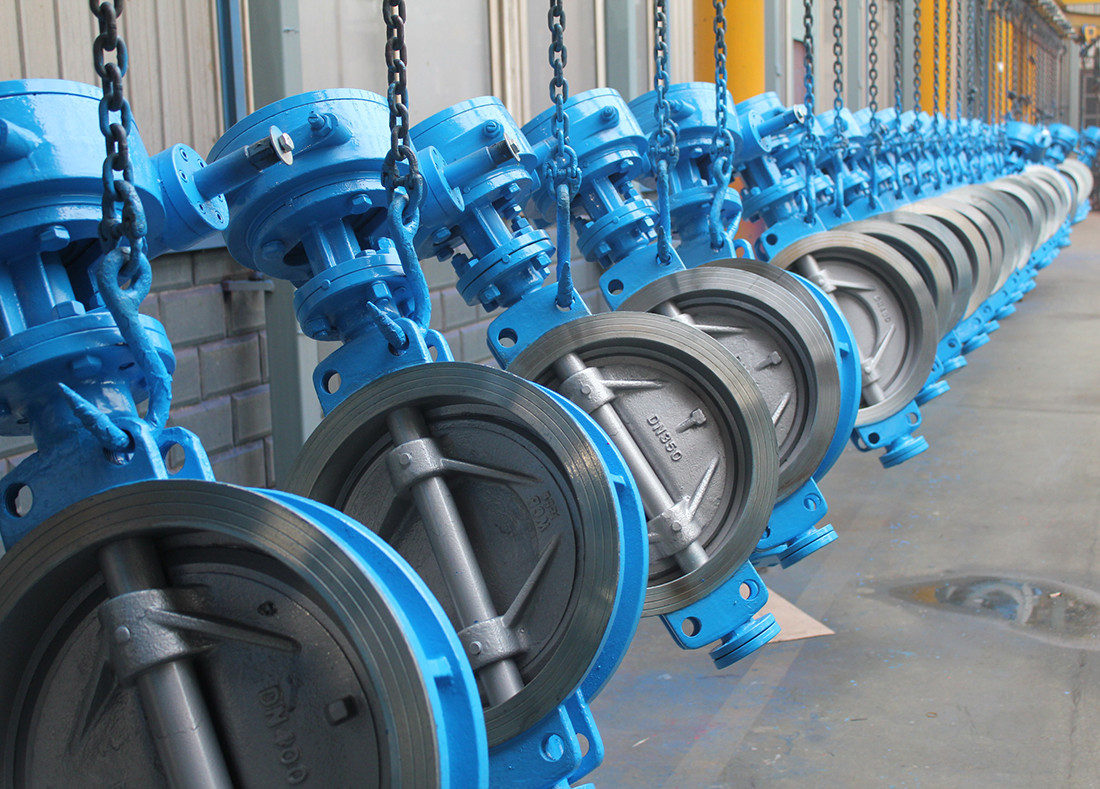 Triple offset wafer butterfly valve