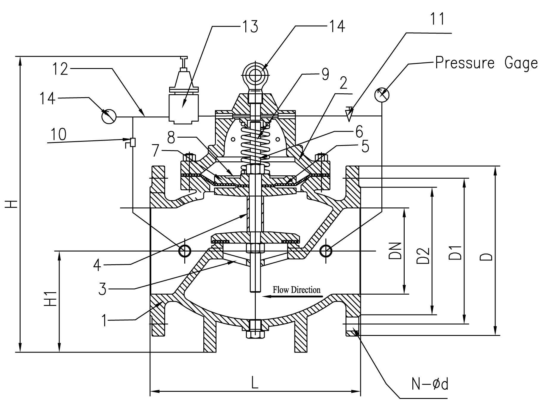 200X Pressure reducing valve