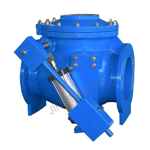 High definition Pilot Operated Check Valve - AWWA Pneumatic swing check valve with air cushioned cylinder – Jinbin Valve