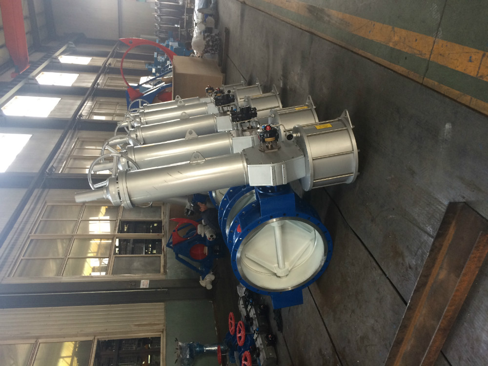 morkirina hişk butterfly valve- flanged valve pneumatîk