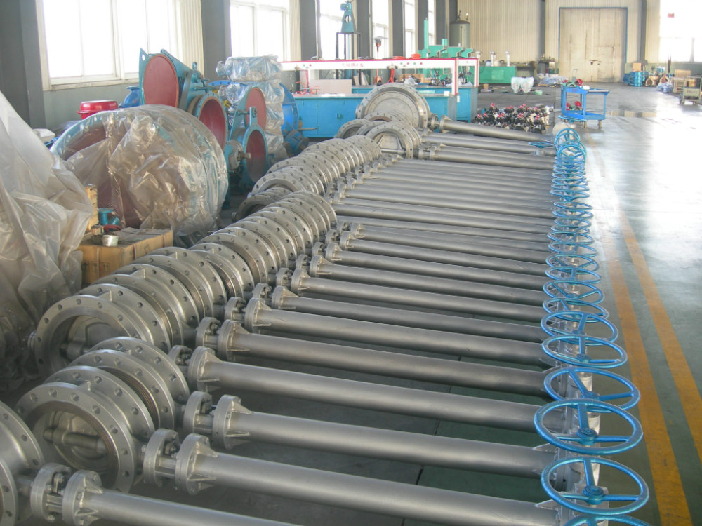 extended stem butterfly valve