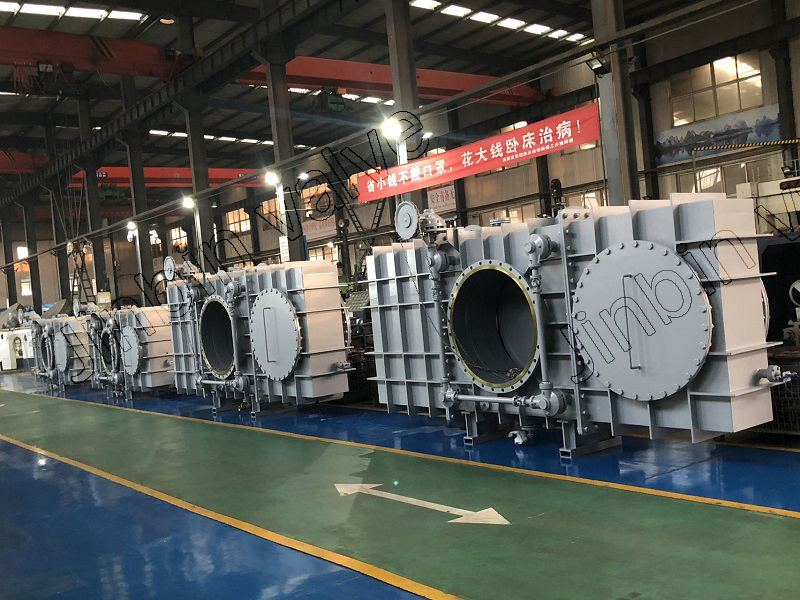 The production of blind valve exported to Italy was completed