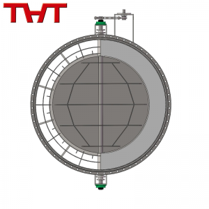 High temperature round Refractory Lined Damper Valve