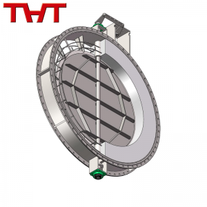 High temperature round Refractory Lined Damper Valve