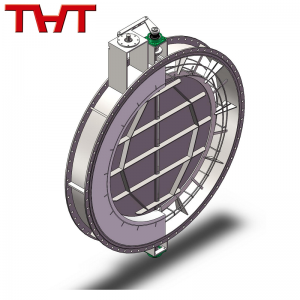 High temperature round Refractory Lined Damper Valve