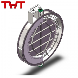 ከፍተኛ ሙቀት ዙር Refractory Lined Damper Valve