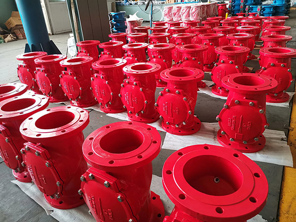 Different size rubber check valve