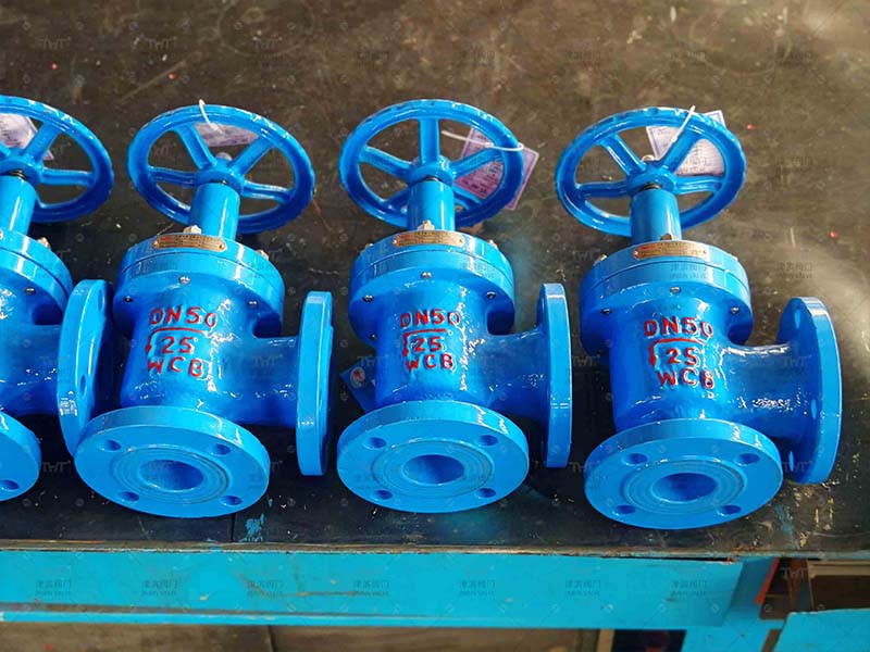 A sludge drain valve suitable for media containing solid particles