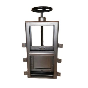 Phau ntawv stainless hlau phab ntsa mounted penstock sluice rooj vag valve chaw tsim tshuaj paus