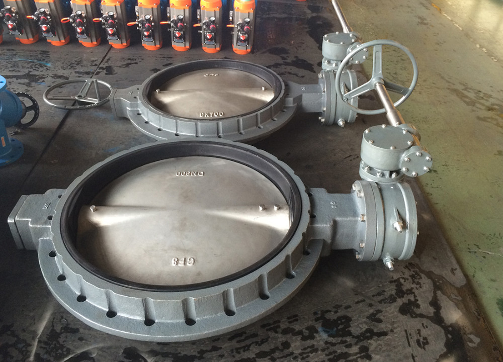 Single flanged wafer butterfly valve