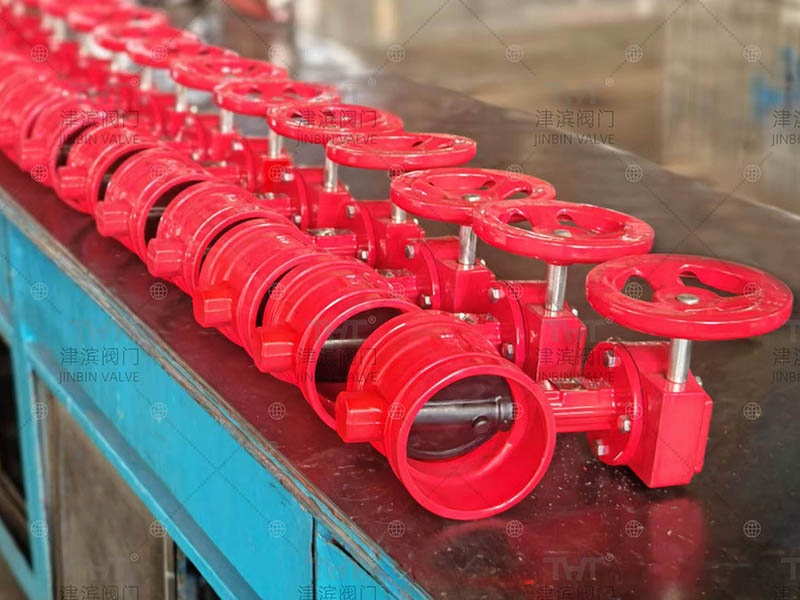 What is a worm gear grooved butterfly valve