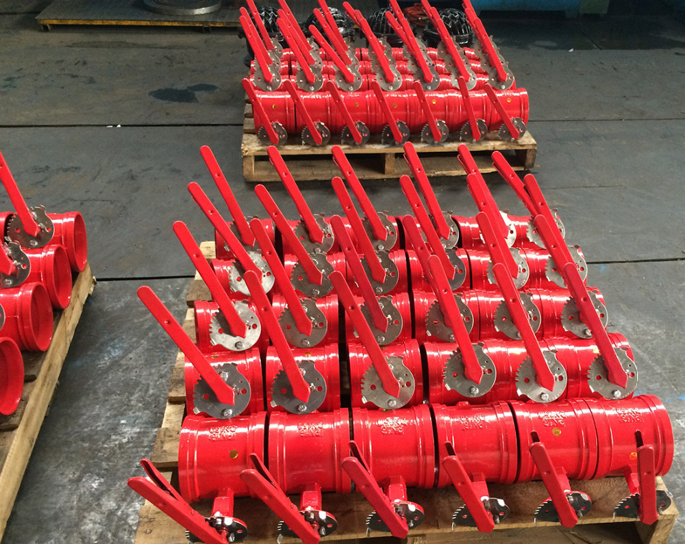 Grooved butterfly valve