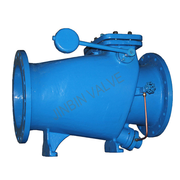 Factory directly 6 Inch Knife Gate Valve - microresistance slow closing flange check Valve with counterweight – Jinbin Valve