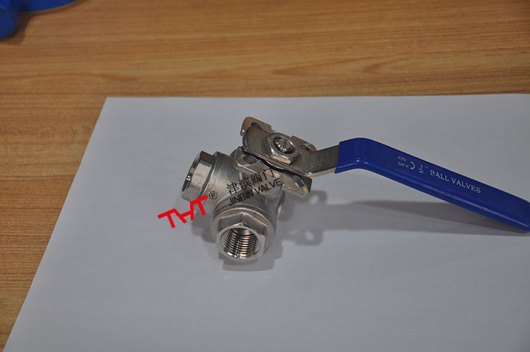 Three-way ball valve