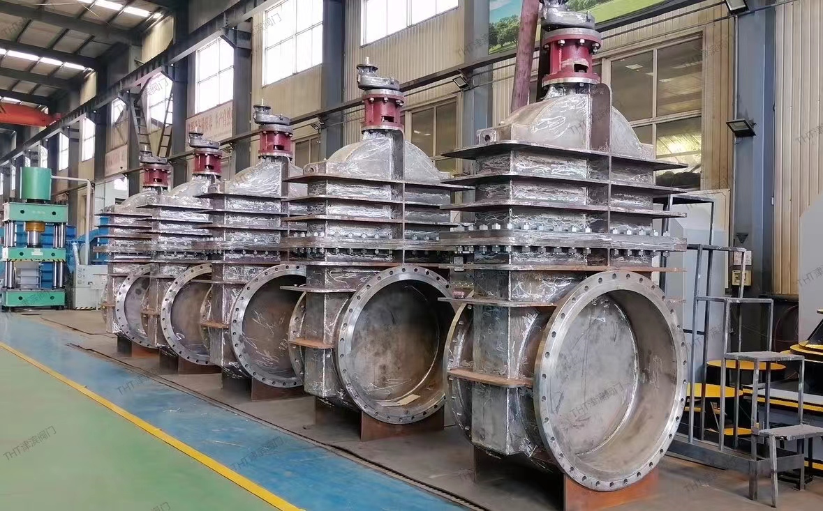 DN1200 knife gate valve bakal dikirim rauh