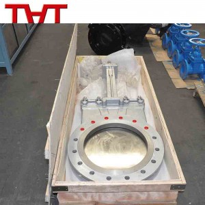 rising stem flanged knife gate valve