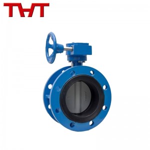 Manual resilient seat flanged butterfly valve