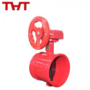 Ang grooved ended fire fighting butterfly valve