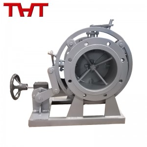 fan shaped radial vane louver damper valve