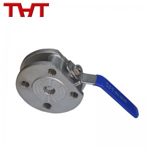 ss wafer type manual ball valve