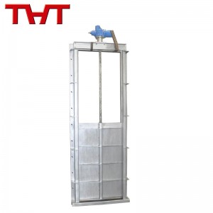 new type stainless steel electric actuated wall type sluice gate