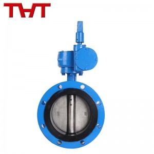 Underground pipe network flange butterfly valve