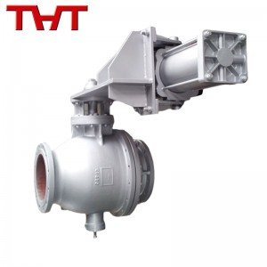 Pneumatic discharge ball valve