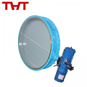 Pneumatic ventilation butterfly valve