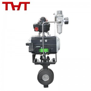 Pneumatic high performance butterfly valve