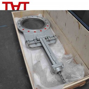 rising stem flanged knife gate valve