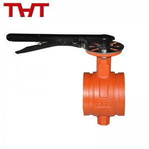 Grooved fire protection butterfly valve