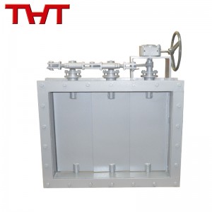 manual louver damper valve for flue gas