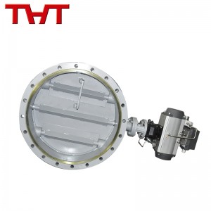 pneumatic round louver damper valve for flue gas