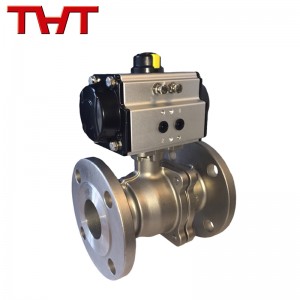 Pneumatic actuated flanged pob valve