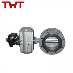 pneumatic flange center line butterfly valve