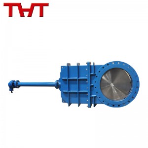 OEM/ODM China Ductile Iron Butterfly Valves - bevel gear flange connection knife gate valve – Jinbin Valve