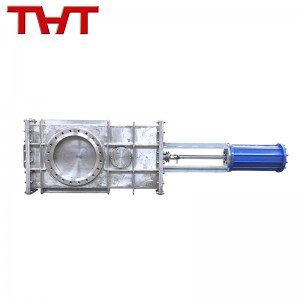 heavy duty double gate air sealed knife gate valve with airbag