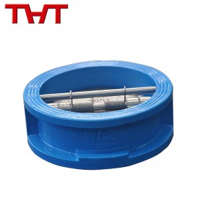 Double plate wafer check valve