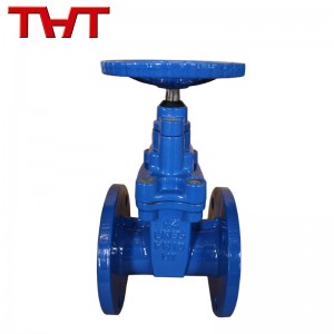 DIN3352 F4 NRS resilient seated iron gate valve for water