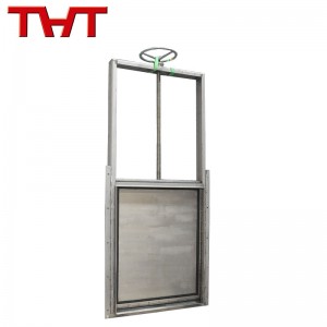 1200x1500mm stainless steel manual operation wall type penstock gate
